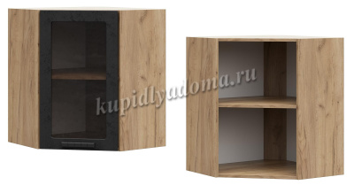 Шкаф верхний ШВУС 550 Кухня Юлия МДФ (Белый сандал)
